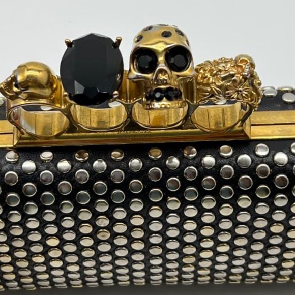 Alexander McQueen Skull Leather Clutch - Picture 7 of 12